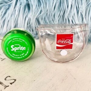 Sprite, 1980's, Vintage Promotional, Yo-Yo, With, Coca Cola, Plastic Case Holder